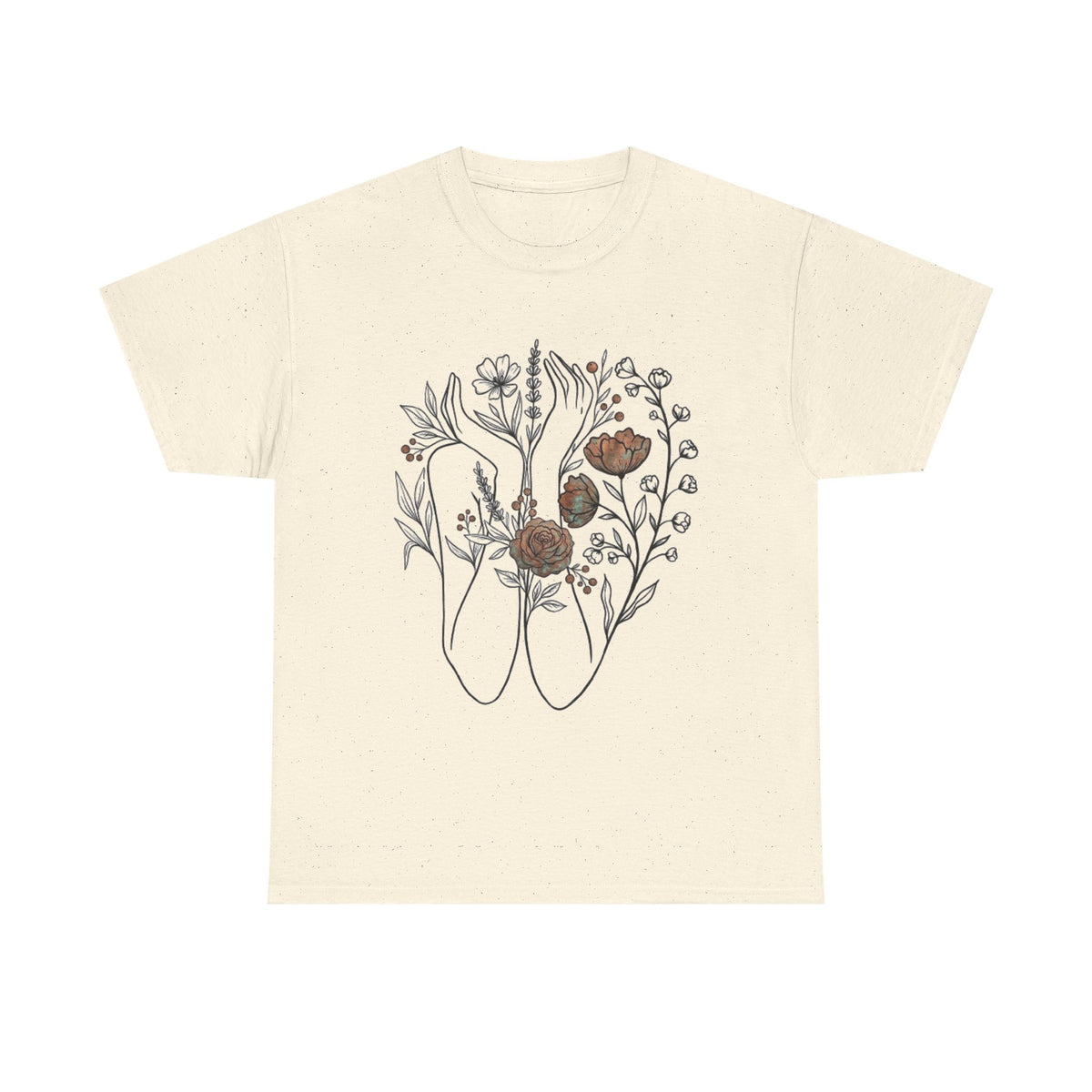 Floral Ballet Shoes Tee — Botanical Pointe Dance Shirt