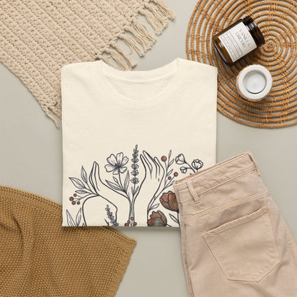 Floral Ballet Shoes Tee — Botanical Pointe Dance Shirt