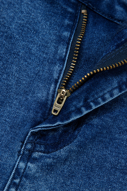 Black Frayed Cropped Barrel Jeans
