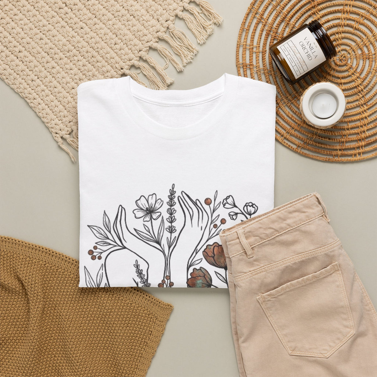 Floral Ballet Shoes Tee — Botanical Pointe Dance Shirt