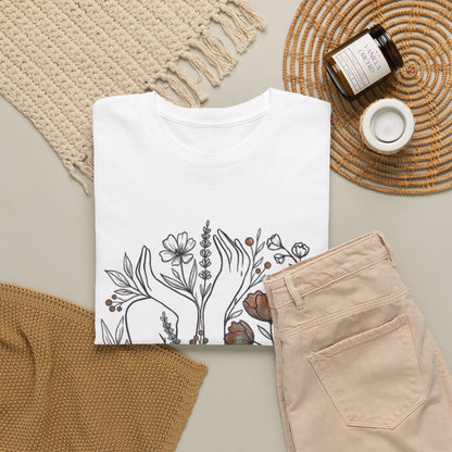 Floral Ballet Shoes Tee — Botanical Pointe Dance Shirt