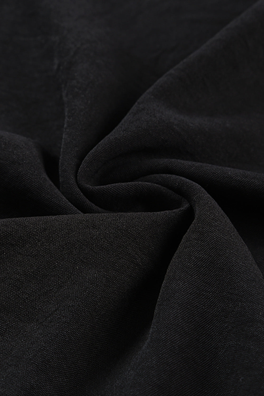 Black V Neck Knotted Shoulder Sleeveless Shirt