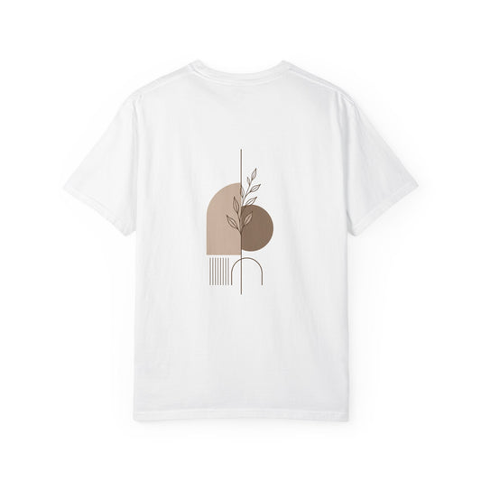 Minimalist Botanical T-Shirt — "Grow in Silence" Graphic Tee