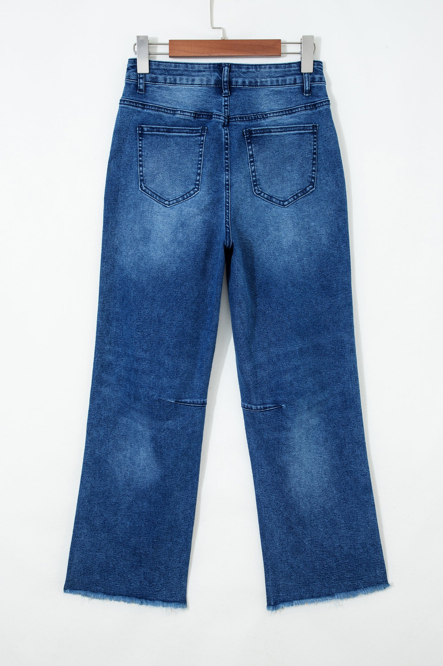 Black Frayed Cropped Barrel Jeans