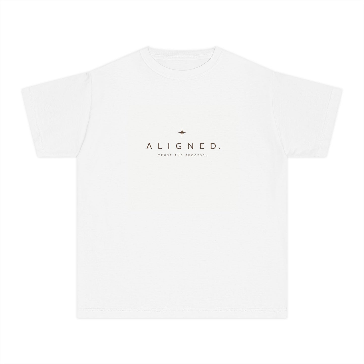 Aries Youth Tee — "Aligned" Minimal Constellation Astrology Shirt