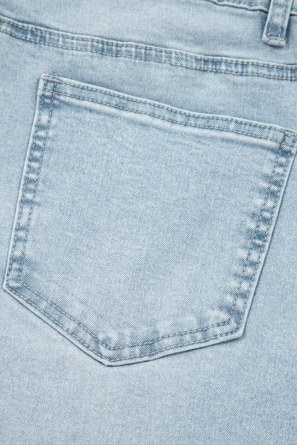 Black Frayed Cropped Barrel Jeans
