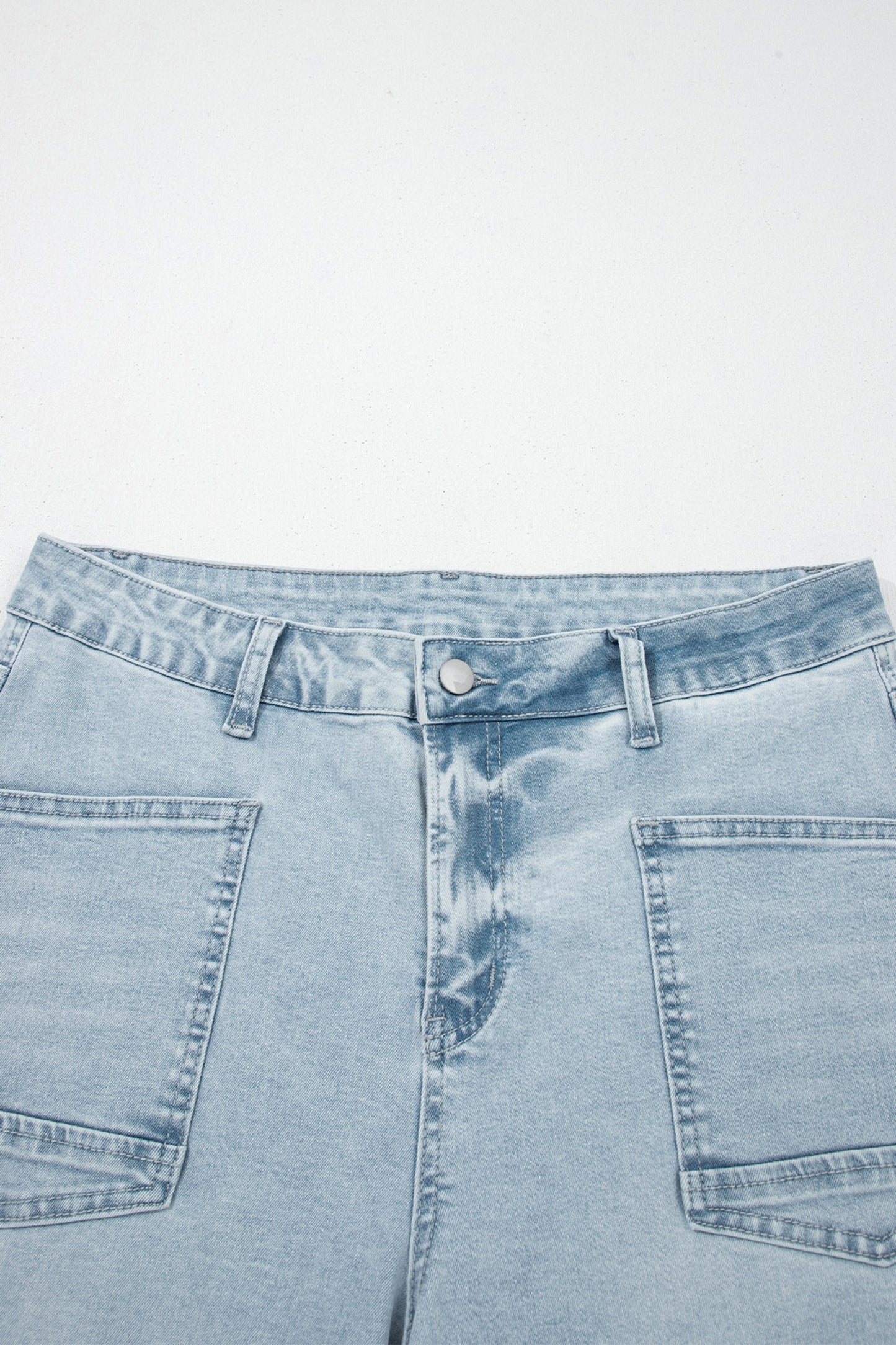 Black Frayed Cropped Barrel Jeans