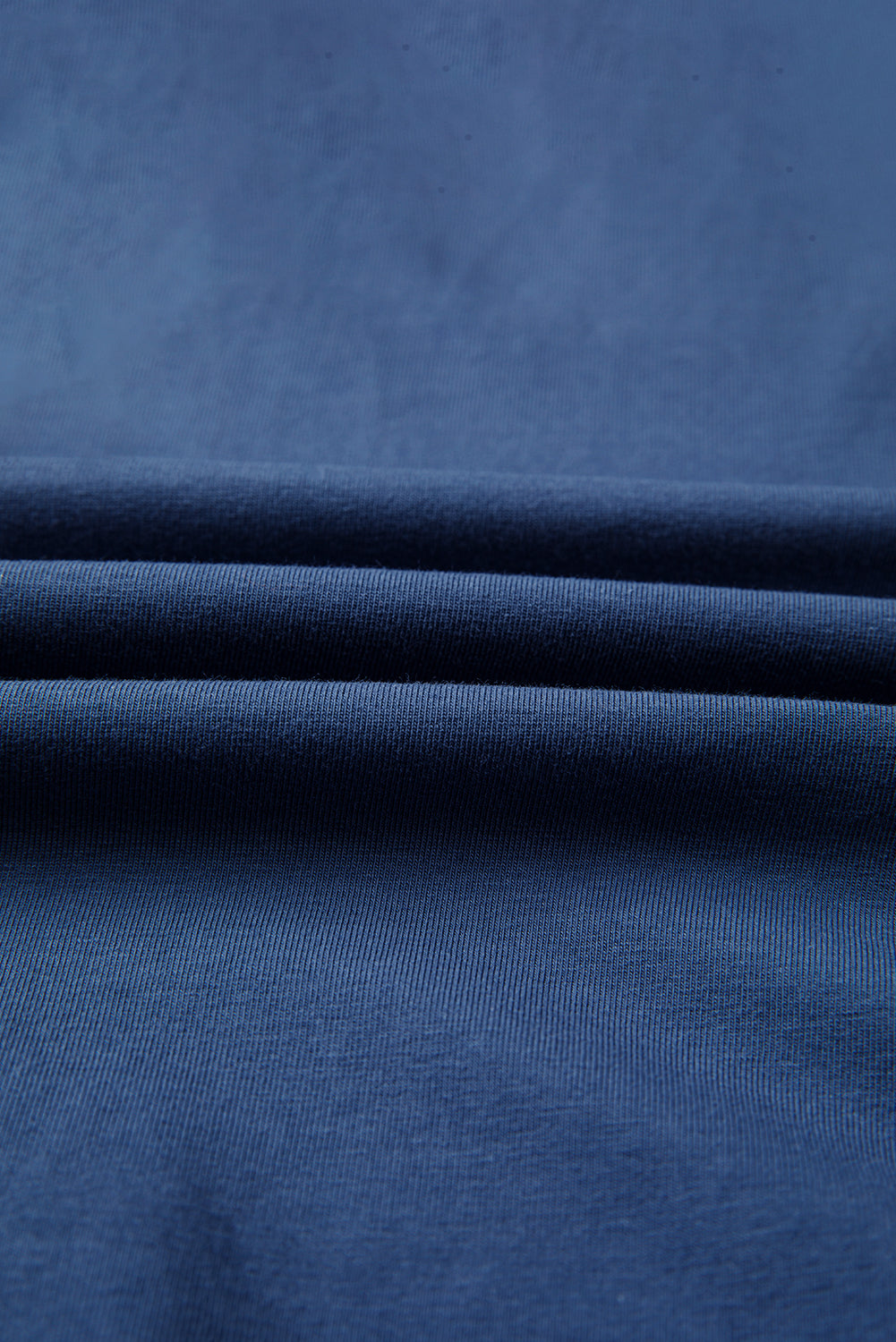 Dark Blue Knitted Colorblock Patchwork Star Patched Long Sleeve Top